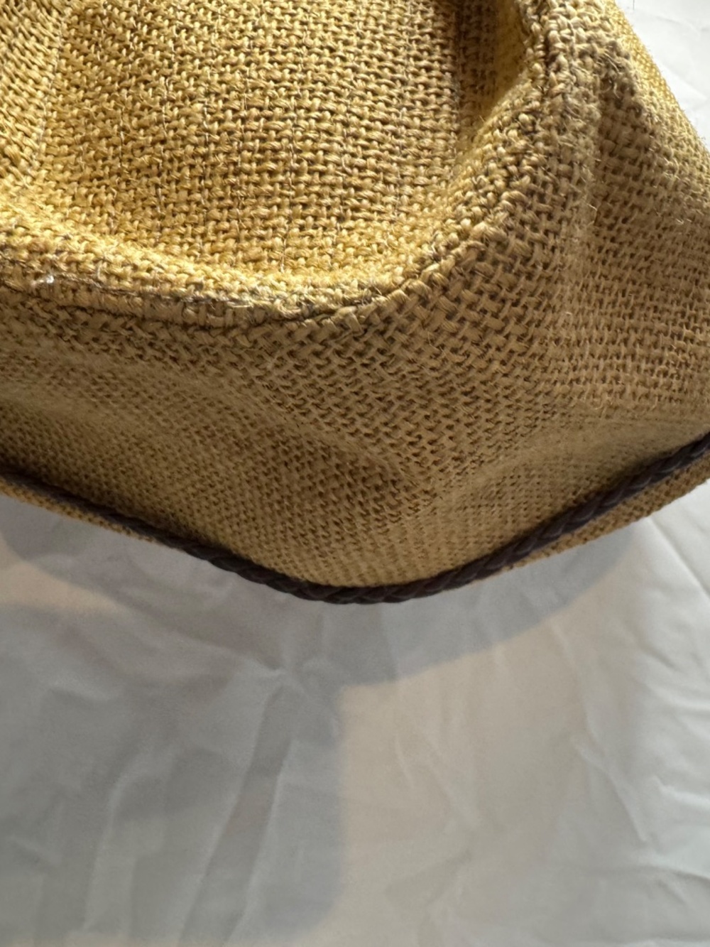 an Diego Hat Co. Woven Straw Fedora Hat with Braided Band - Like New - Picture 6 of 10
